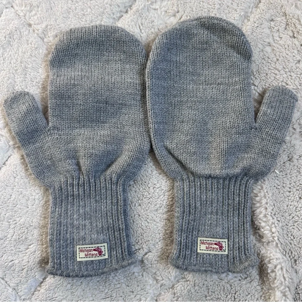 Michigan Mittens | Gray Michigan Mittens | One Size Adult